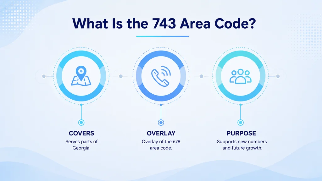What is the 743 area code — Piedmont Triad overlay covering north-central North Carolina