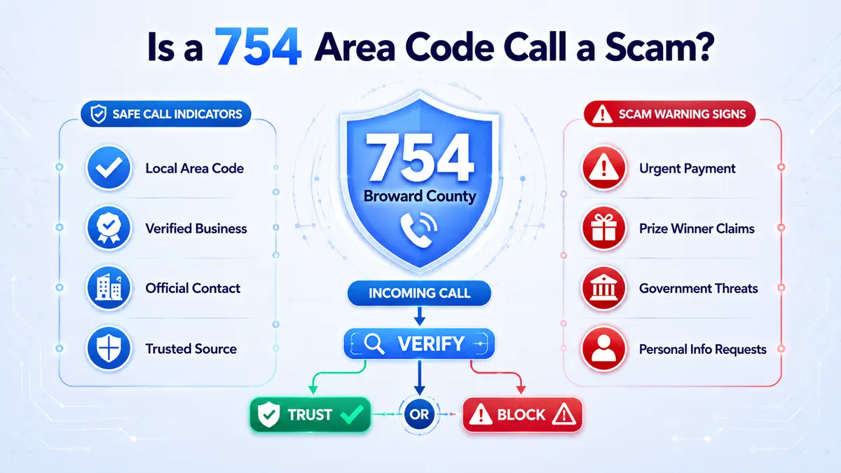 754 area code scam awareness — how to identify spoofed Broward County Florida phone numbers and protect personal information from caller ID fraud targeting Fort Lauderdale and South Florida residents