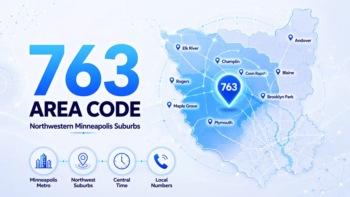 Minneapolis Minnesota skyline and northwestern suburbs — 763 area code covering Brooklyn Park, Maple Grove, Plymouth, Coon Rapids, Blaine, Champlin, Anoka, and Elk River in the Twin Cities metro