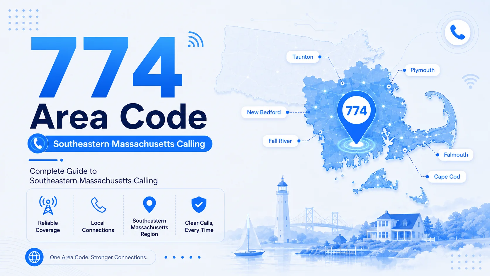 774 area code — complete guide to southeastern Massachusetts calling covering Worcester, New Bedford, and Cape Cod