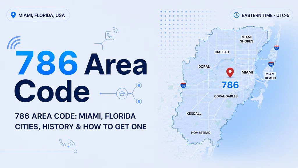 786 Area Code — Miami overlay covering Miami-Dade County, Florida