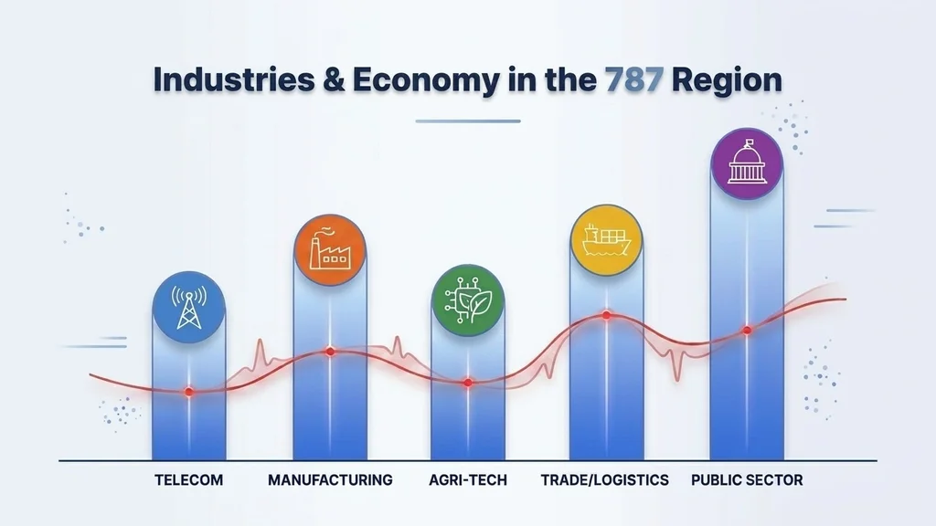 Industries and economy in the 787 area code region — pharmaceuticals, tourism, finance and rum