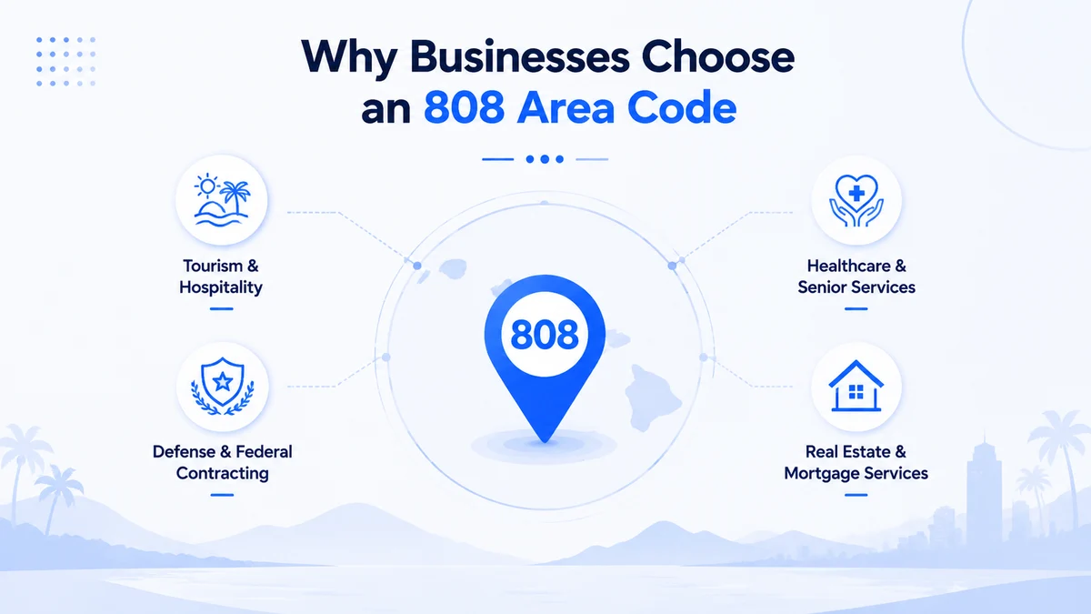 Why businesses choose an 808 area code — build local trust in Hawaii, increase answer rates, strengthen credibility with Honolulu and island contacts