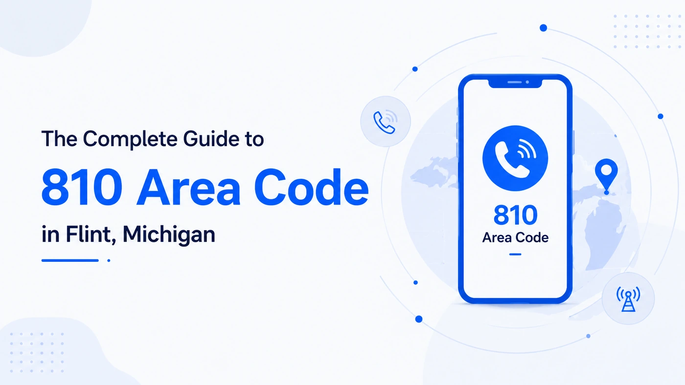 810 area code — covers Flint, Port Huron, and the Thumb region of Southeast Michigan including Genesee, Lapeer, Sanilac, and St. Clair counties