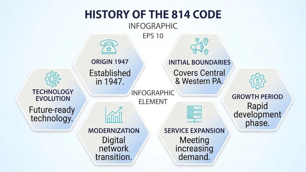 History of the 814 area code — a 1957 split from the Pittsburgh 412 code