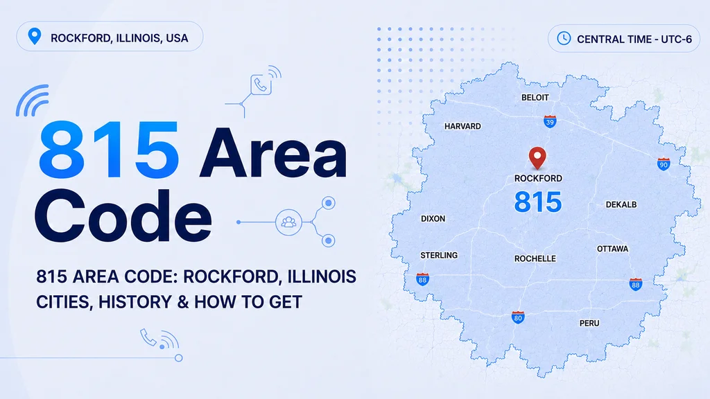 815 Area Code — North-central Illinois including Rockford, Joliet and DeKalb