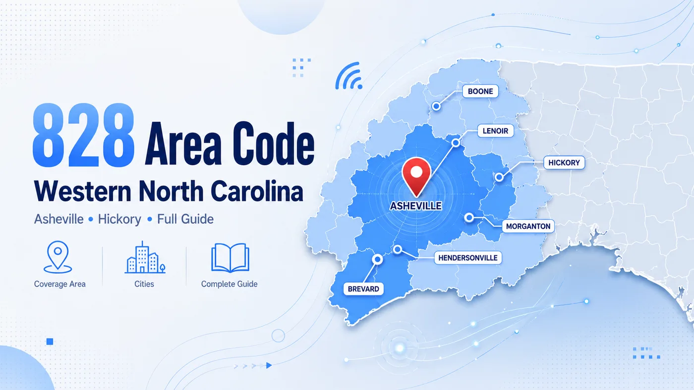 828 area code — western North Carolina map covering Asheville, Hickory, Boone, Hendersonville, Morganton, and Brevard in the Blue Ridge and Appalachian Mountain region