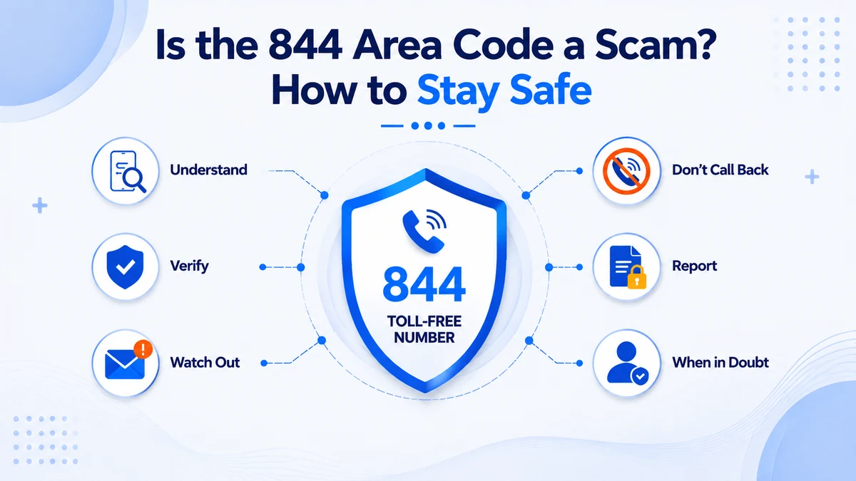 844 area code scam warning — how to identify and avoid toll-free phone scams