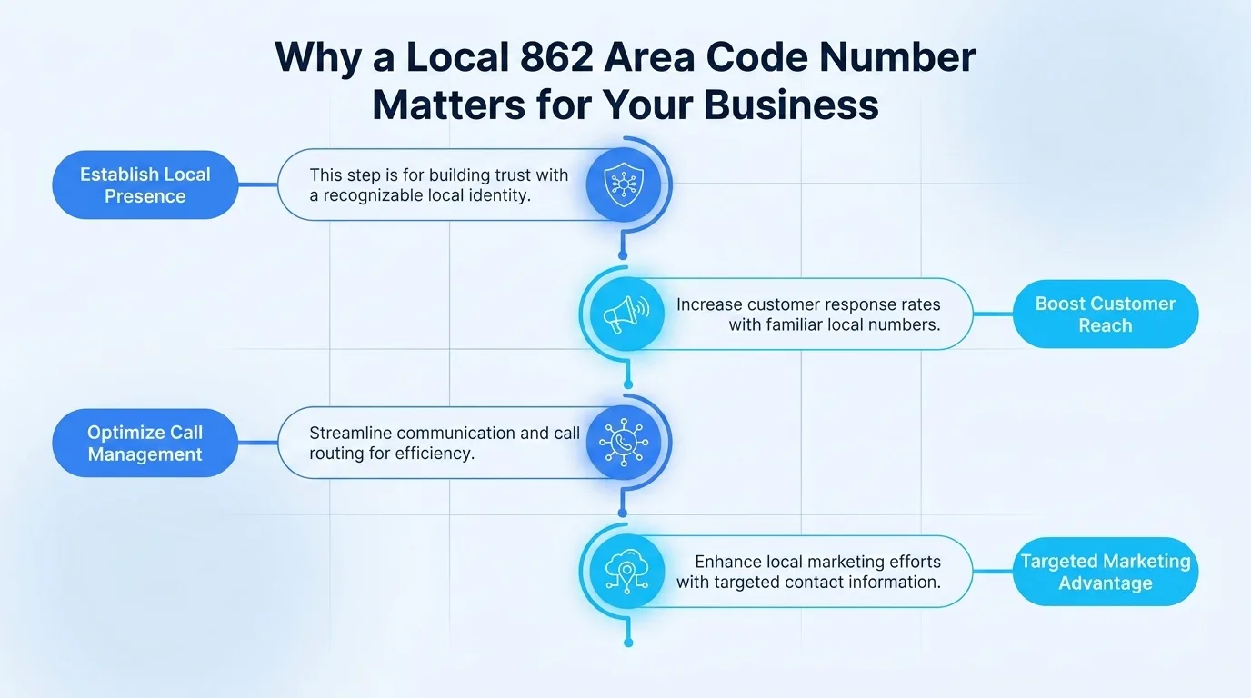 Why a local 862 area code number builds business trust