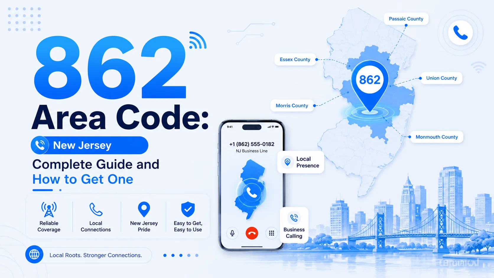 862 area code — complete guide to New Jersey calling