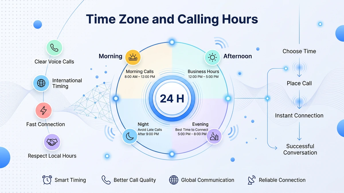 870 area code time zone and calling hours — Central Time chart showing the best morning, afternoon, and evening windows to call Arkansas