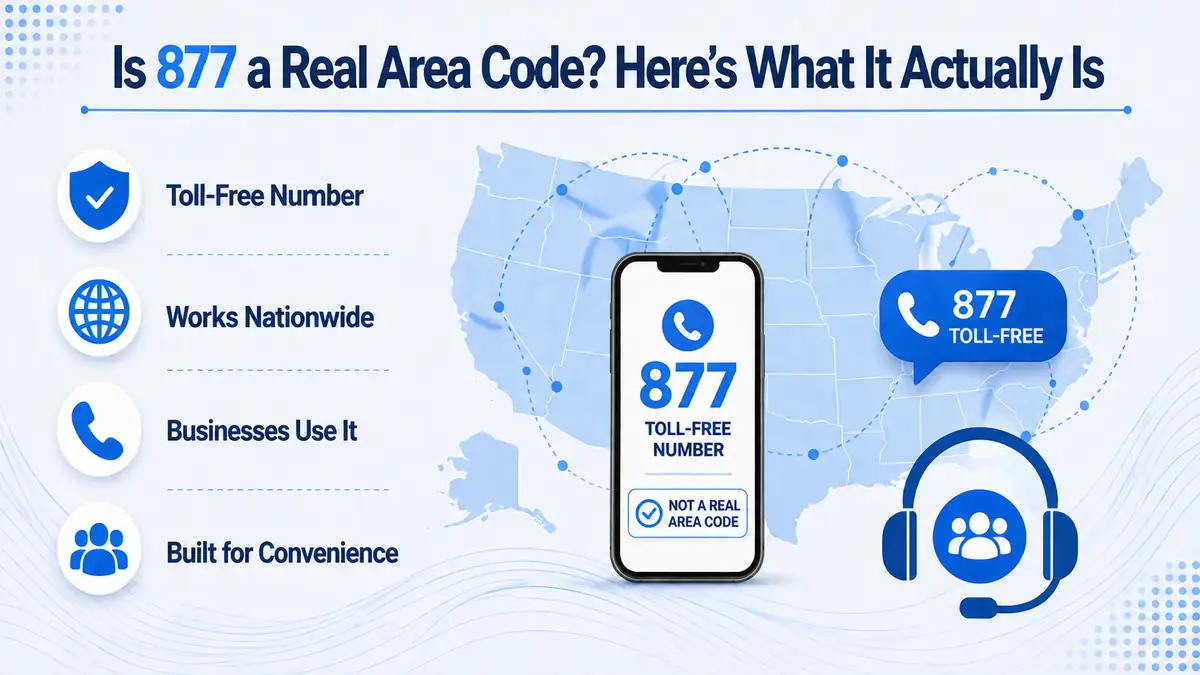 877 area code coverage — one toll-free prefix serving callers across the US and Canada