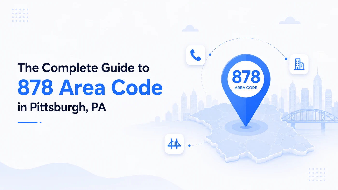 878 area code — overlay covering Pittsburgh, PA including Allegheny, Beaver, and Lawrence counties in western Pennsylvania