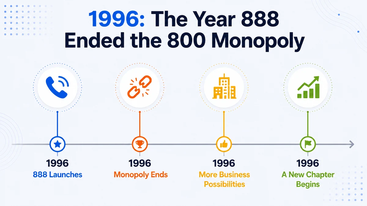888 area code history — the first new toll-free prefix after thirty years of 800 exclusivity