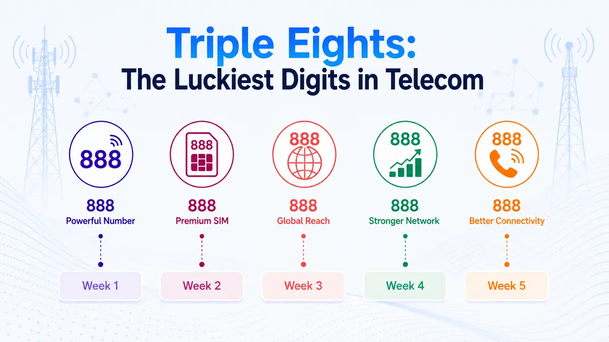 Triple eight symbolism — why 888 is considered the luckiest prefix in telecom