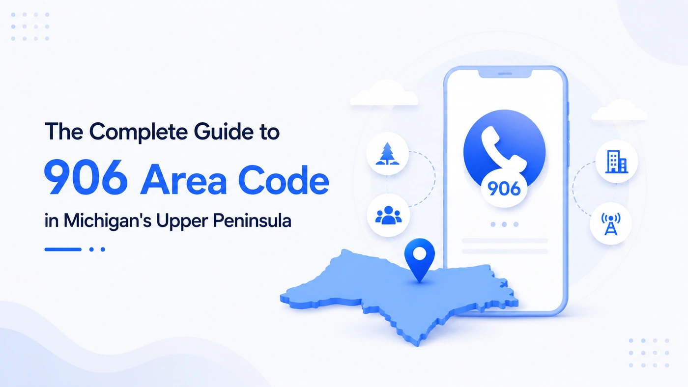 906 area code — Michigan Upper Peninsula covering Marquette, Sault Ste. Marie, Escanaba, Houghton and surrounding counties along Lake Superior