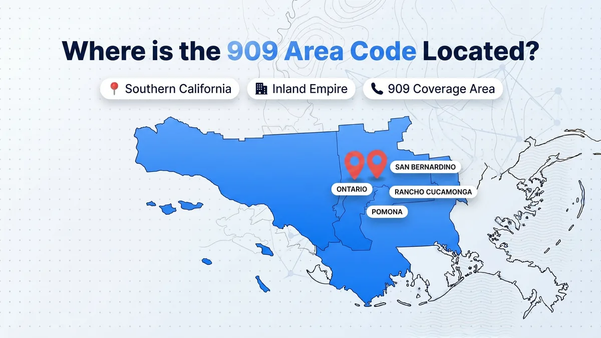 History of the 909 area code — timeline from the original 714 Southern California prefix to the November 1992 creation of 909 for the Inland Empire and the 2004 split creating 951 for Riverside County
