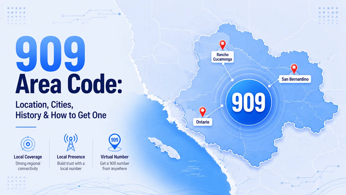 909 area code — California's Inland Empire map covering San Bernardino, Fontana, Ontario, Rancho Cucamonga, Rialto, and Chino in San Bernardino County