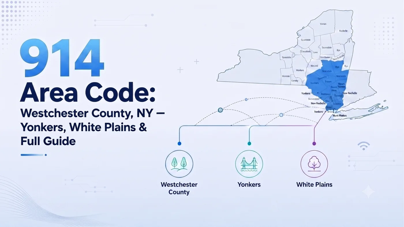 914 area code — New York Westchester County coverage map showing Yonkers, White Plains, New Rochelle, Mount Vernon, Peekskill, Port Chester, Rye, and Tarrytown