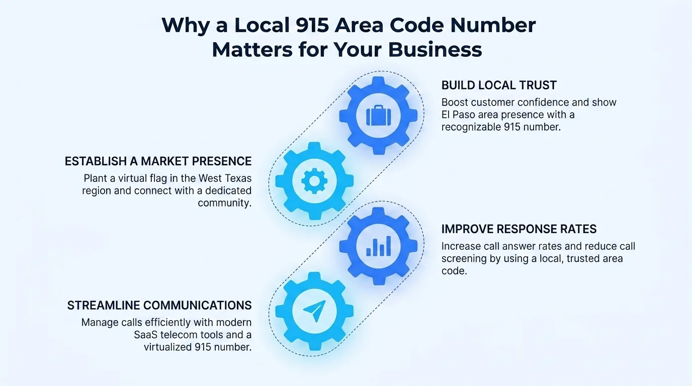 Why a local 915 area code number builds business trust