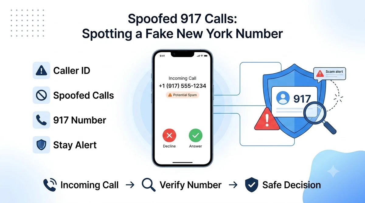 917 area code scam warning — spoofed New York mobile numbers and how to spot them