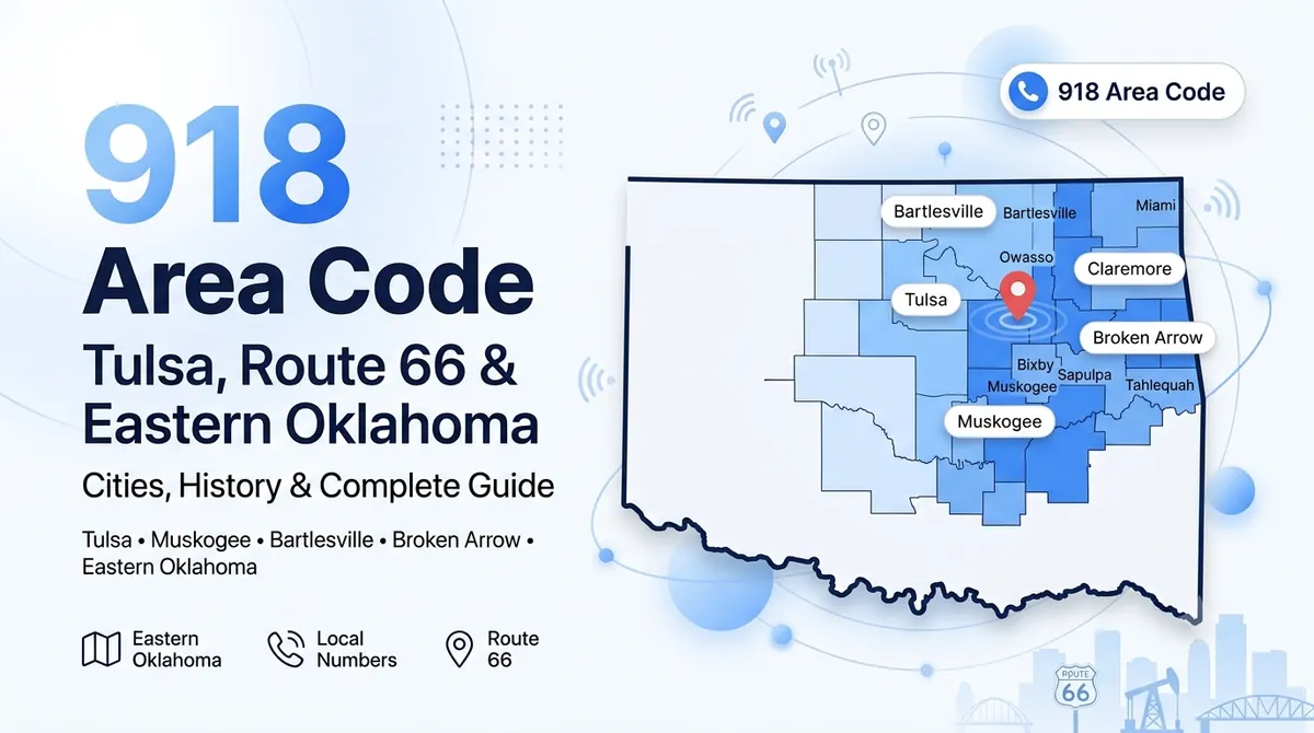 918 area code — Tulsa and eastern Oklahoma phone number guide