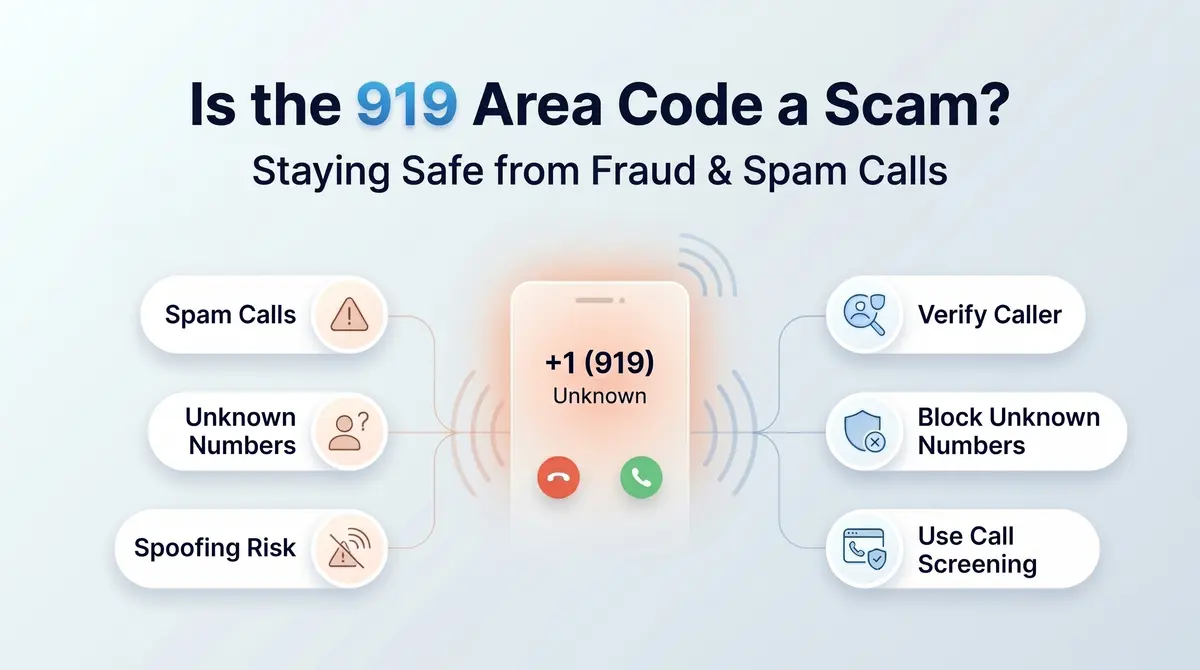 919 area code scam warning — how to identify and avoid spoofed calls from the Raleigh area code
