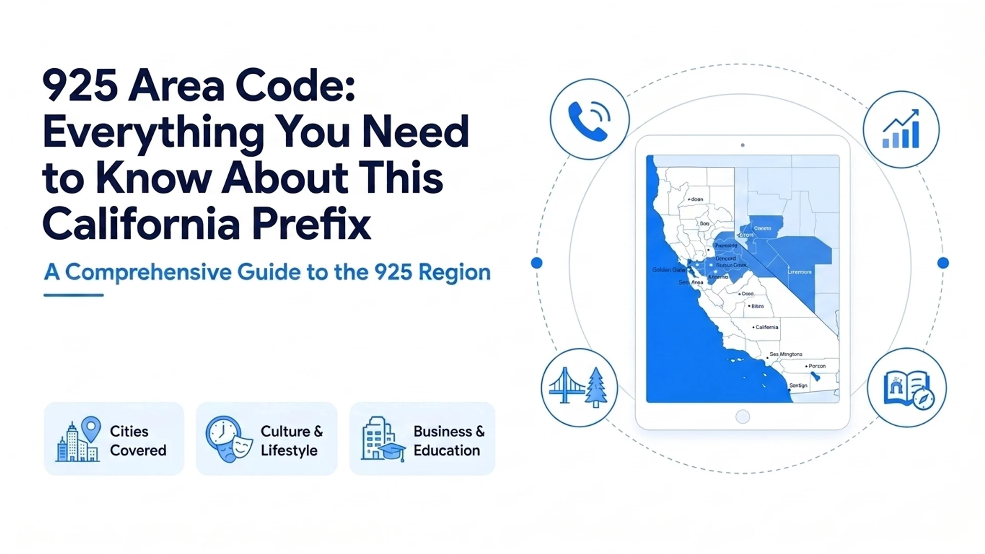 925 area code — comprehensive guide to the East Bay California region