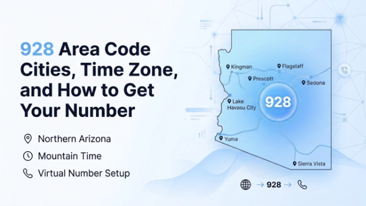928 area code — coverage, cities, and location across northern and western Arizona