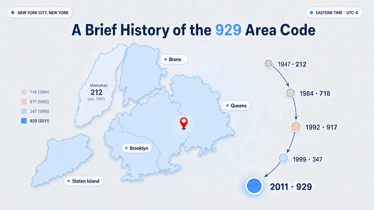 Brief history of the 929 area code New York City