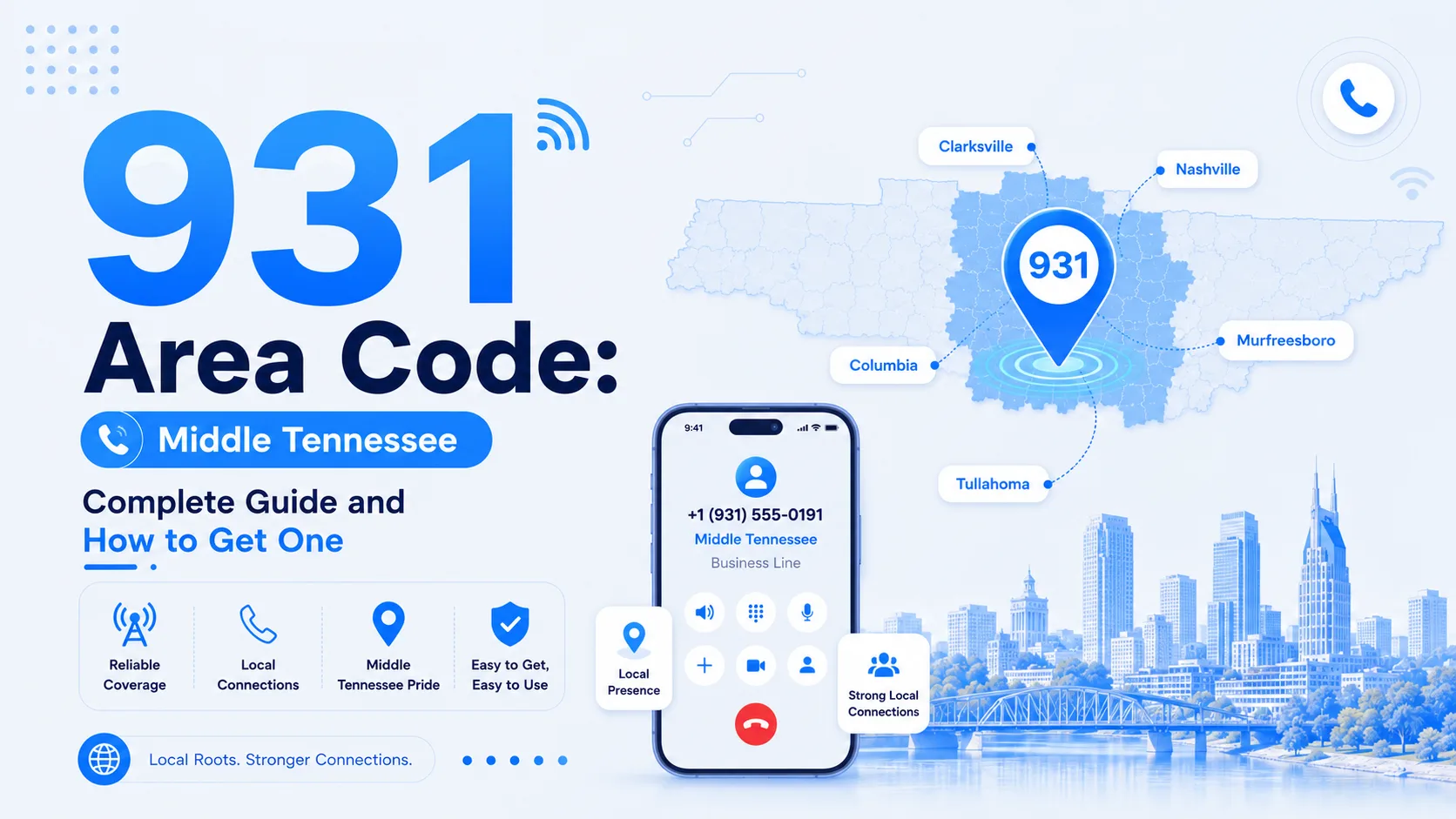 931 area code — complete guide to Middle Tennessee calling