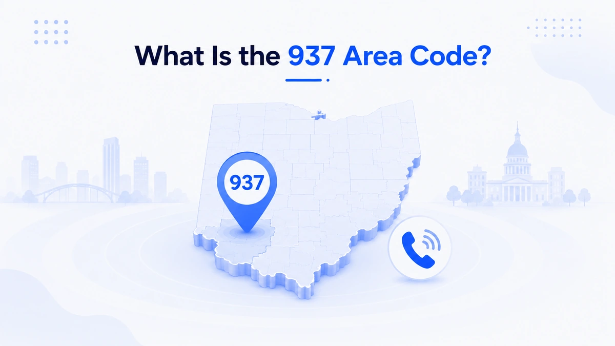 What is the 937 area code — NANP geographic code for Dayton and west-central Ohio's Miami Valley region