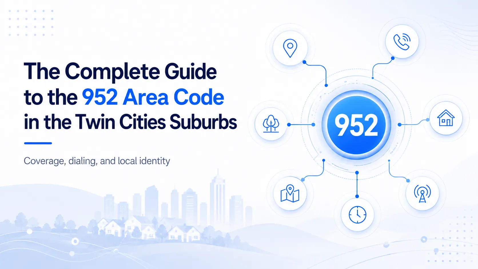 952 area code — Twin Cities Southwest Metro Minnesota covering Bloomington, Eden Prairie, Edina, Burnsville, and Minnetonka