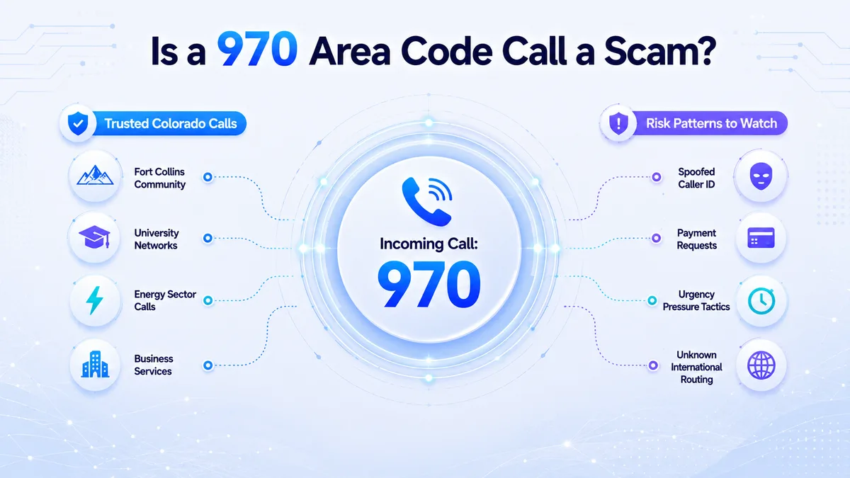 970 area code scam awareness — how to identify spoofed Colorado phone numbers and protect personal information from caller ID fraud targeting Fort Collins, Grand Junction, Durango, Aspen, Vail, Greeley, and Loveland residents