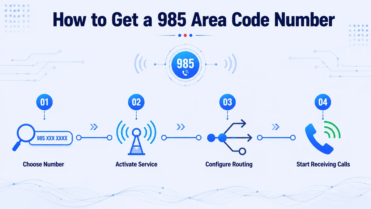 How to get a 985 area code virtual phone number with Callmama