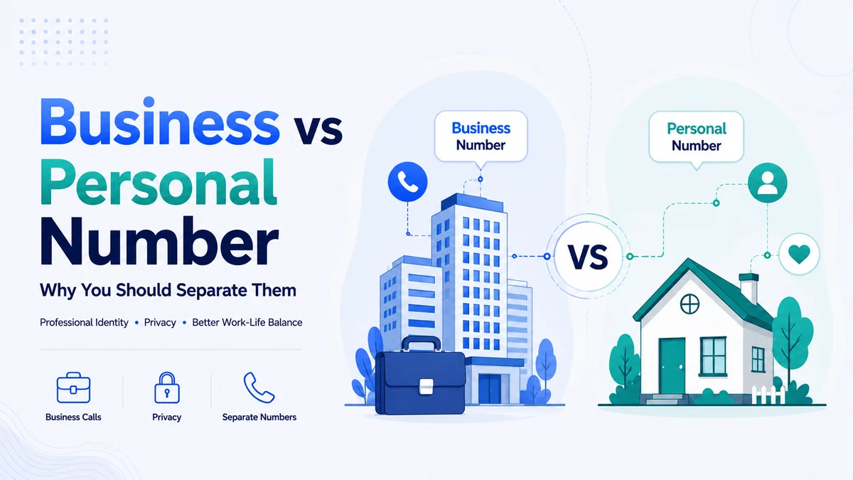 Business vs personal number: a business phone number app that separates work and personal calls