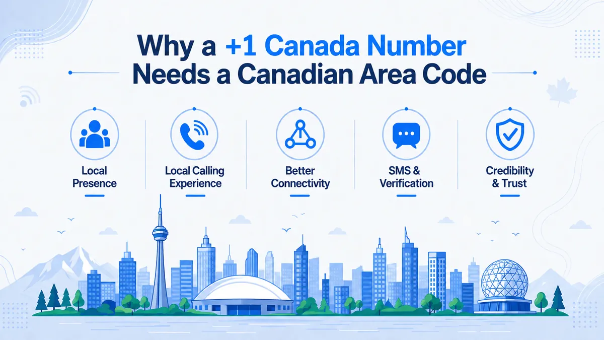 Why a +1 Canada number needs a Canadian area code — the shared +1 code and NANP explained