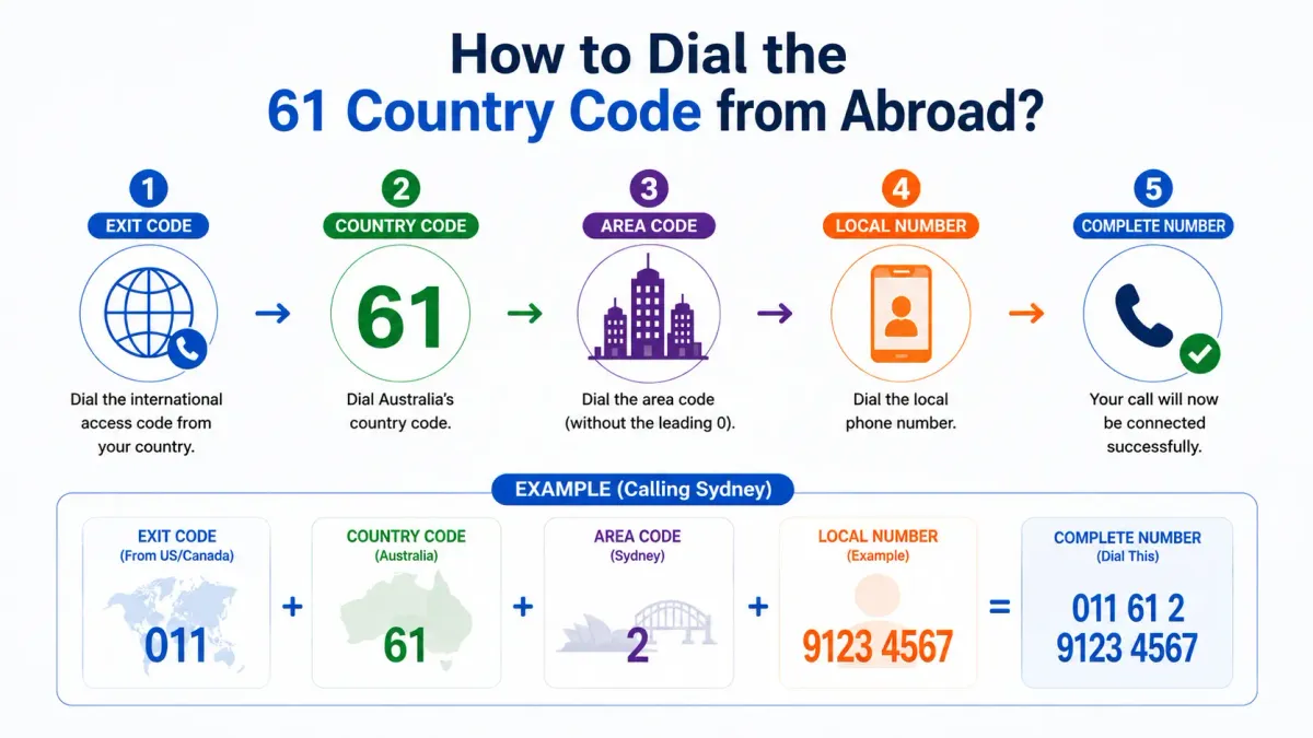 How to dial the +61 country code from abroad — step-by-step guide for calling Australia internationally