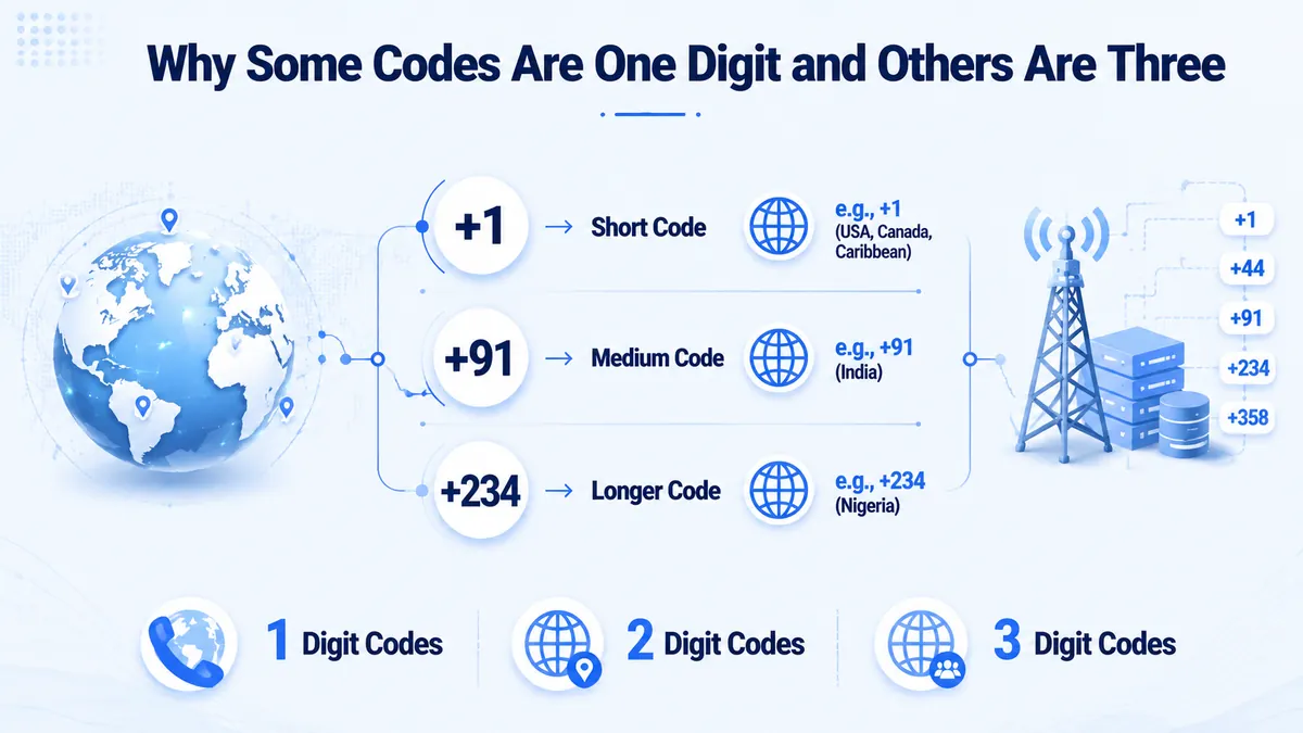 Why some country codes are one digit and others three — the ITU numbering zones explained