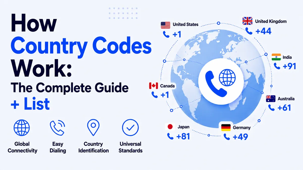Country code list — a searchable reference of international dialing codes for every nation