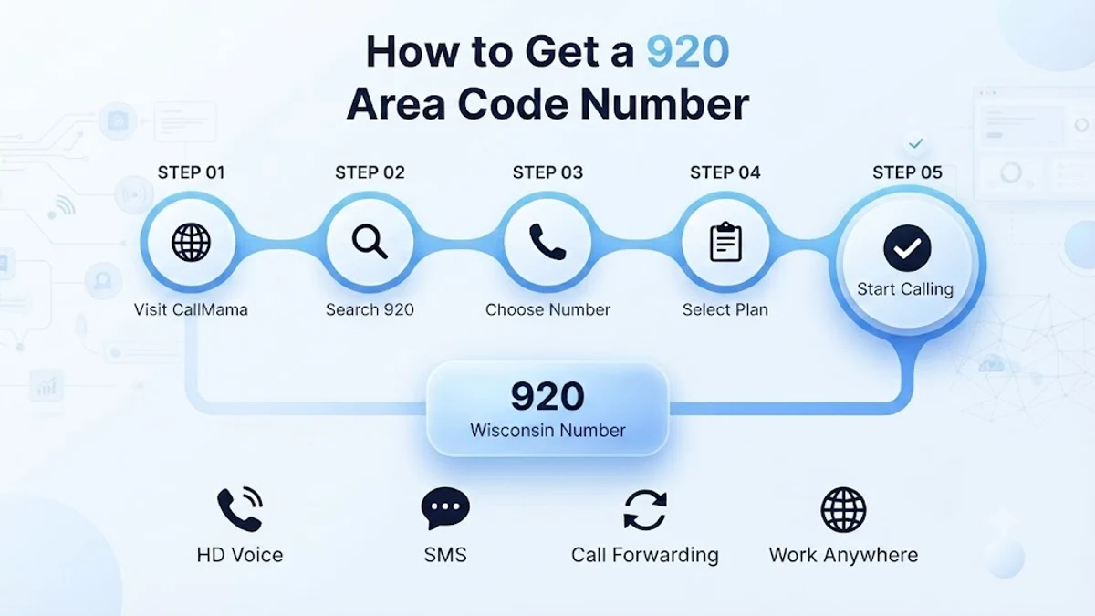 How to get an area code 920 number in 5 simple steps with Callmama