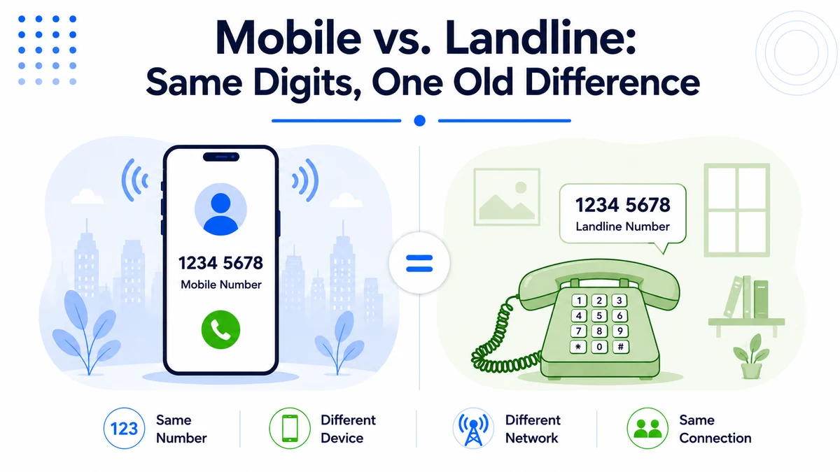 Mexico mobile vs. landline phone number format — same ten digits since the 2019 dialing reform