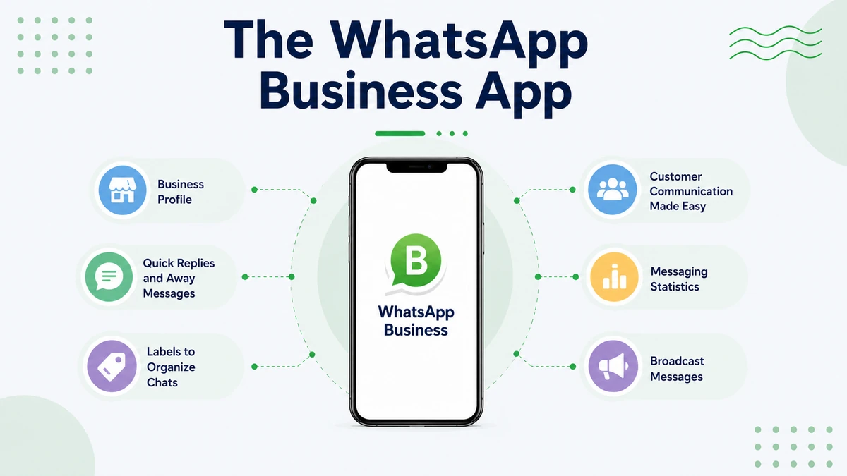 The WhatsApp Business app — a free second WhatsApp line on its own number for work