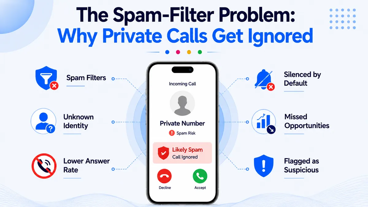 The *67 spam-filter problem — why hidden caller ID calls get sent to voicemail in 2026