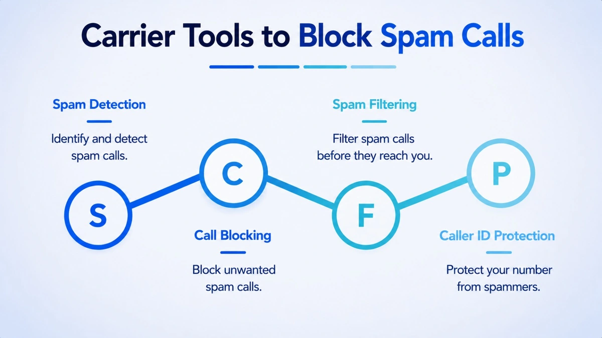 Carrier tools to block spam calls: T-Mobile Scam Shield, AT&T ActiveArmor, and Verizon Call Filter