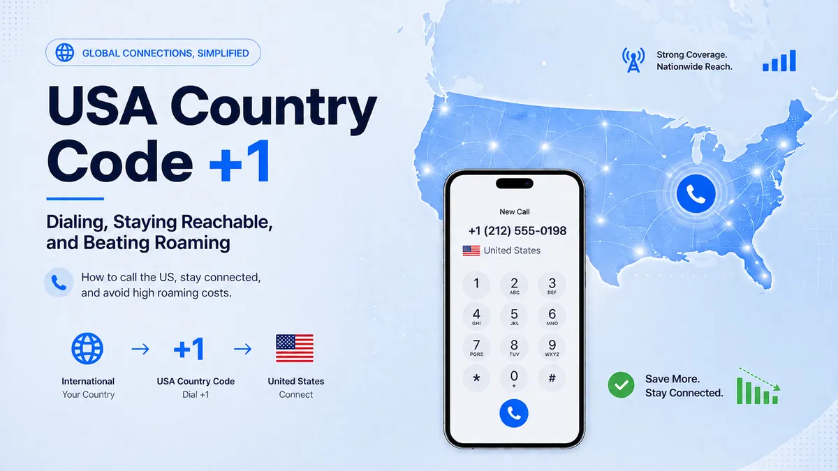 USA Country Code +1: Dialing, Staying Reachable, and Beating Roaming