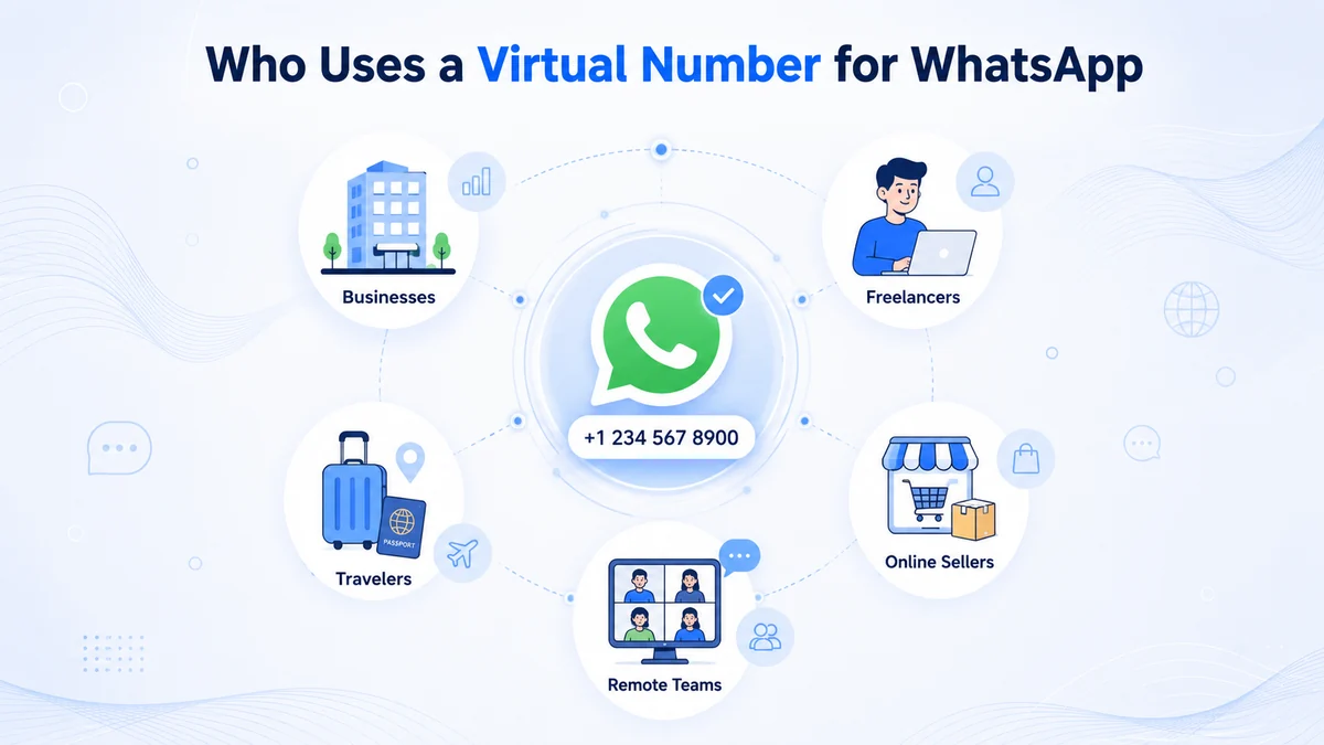 Who uses a virtual number for WhatsApp — expats, marketers, businesses, and privacy-minded users