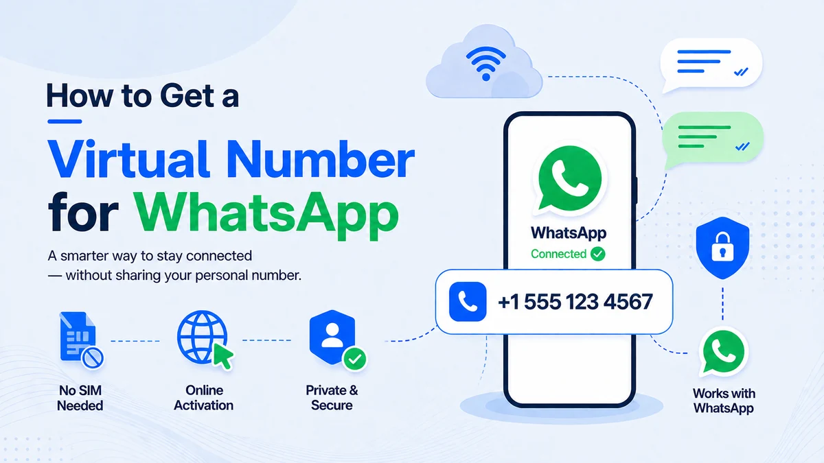 Virtual number for WhatsApp — activate WhatsApp with no SIM card on the first SMS attempt
