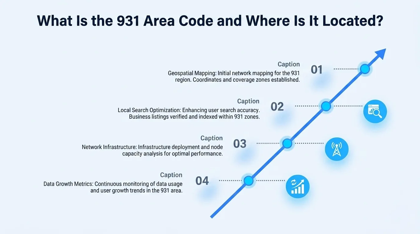 What is the 931 area code and where is it located — coverage overview