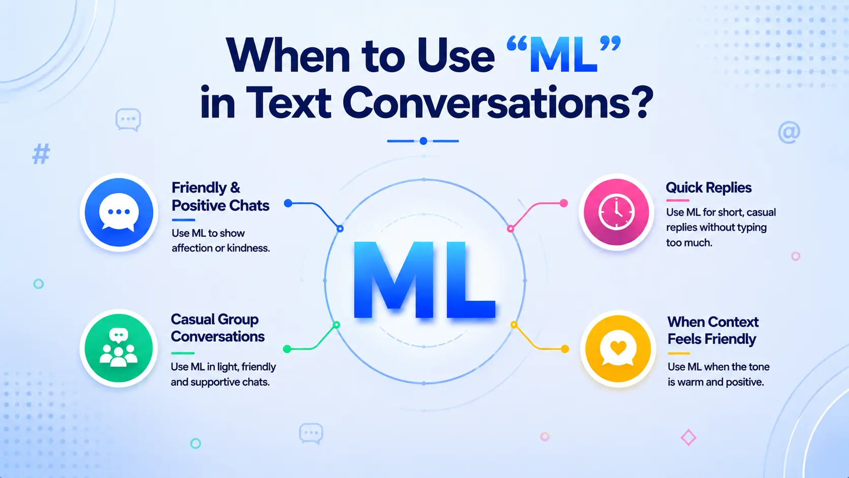 When to use ML in text conversations — guide to using ML slang appropriately